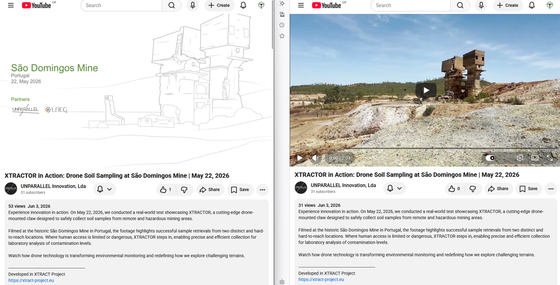 XTRACTor in Action: Soil Sampling Demonstrations at the São Domingos Mine